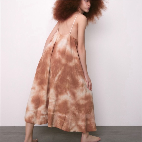 ZARA NWT TIE DYE MIDI DRESS S - Picture 5 of 9
